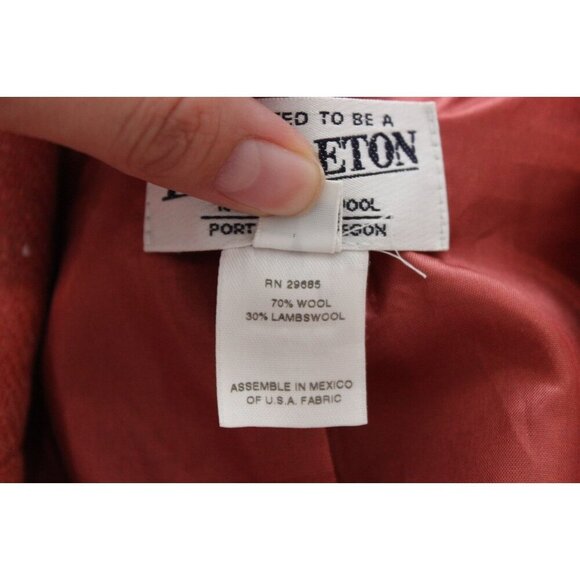 Pendleton Blazer Jacket Size 8 Lambswool Coral Peach Business Classic Preppy USA - Picture 13 of 13